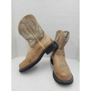 Ariat Fatbaby Heritage Boots Women's 7 B Brown Leather Western Cowboy Boots